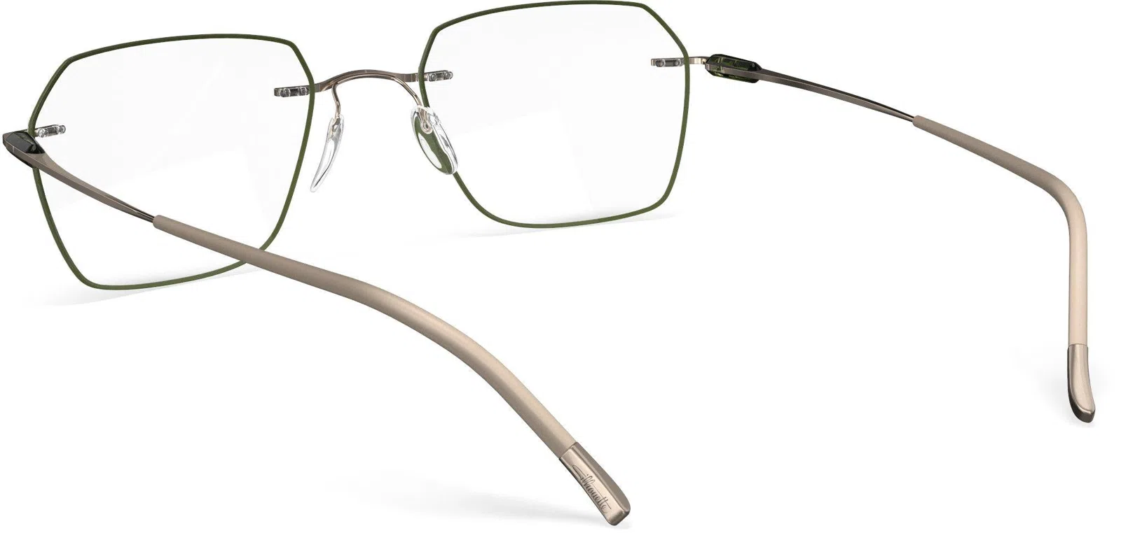 Silhouette Purist Color Groove Demo Rimless 5561 Eyeglasses - view 128